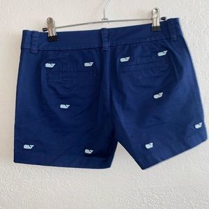 Vines yard vines navy shorts with light blue whales